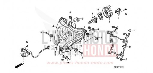 PROJECTEUR CB1000RAB de 2011